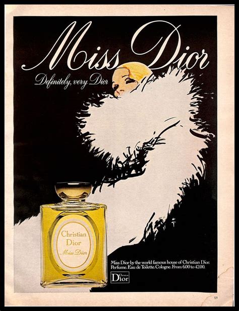 miss dior cologne 1970s advertisement|what does Miss Dior smell like.